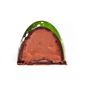 lime and basil luxury chocolate cut