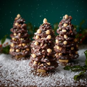 Dark chocolate Fruit and Nut Christmas Tree