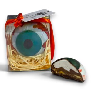 Halloween Eye – Banana Marshmallow, Milk Chocolate Ganache, Crunchy Peanut and Pretzel